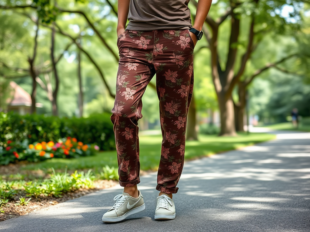 rofashionemi.ro | Asortarea pantalonilor maro cu imprimeuri florale